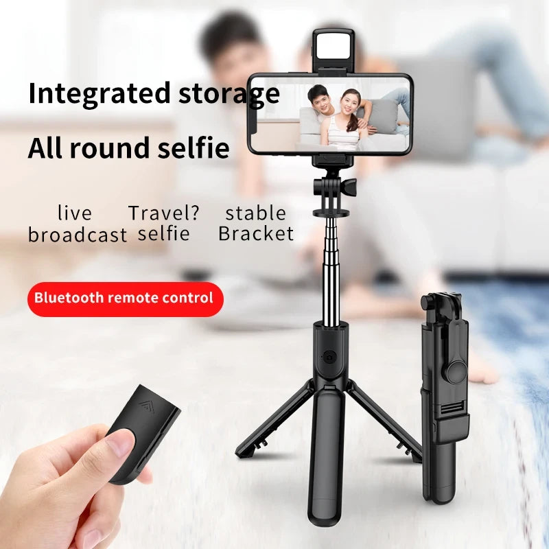 Smartphone Tripod With Bluetooth Light