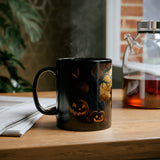 Halloween haunted house mug