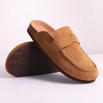 Suede Cork Mules