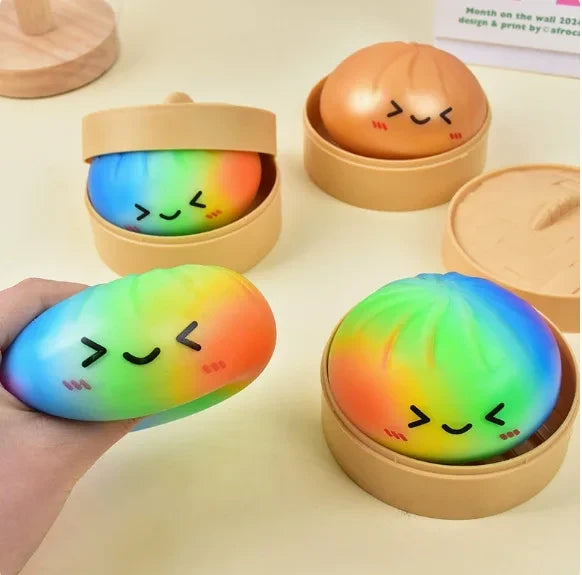 Colorful Dumpling Squishy Toy
