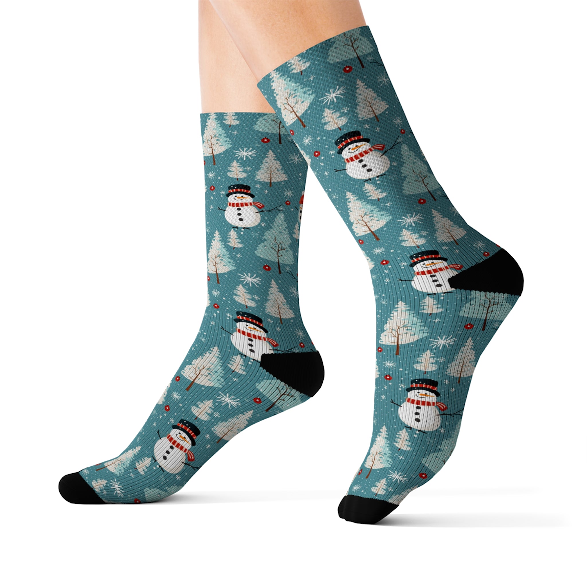Whimsy Snowman Christmas Socks