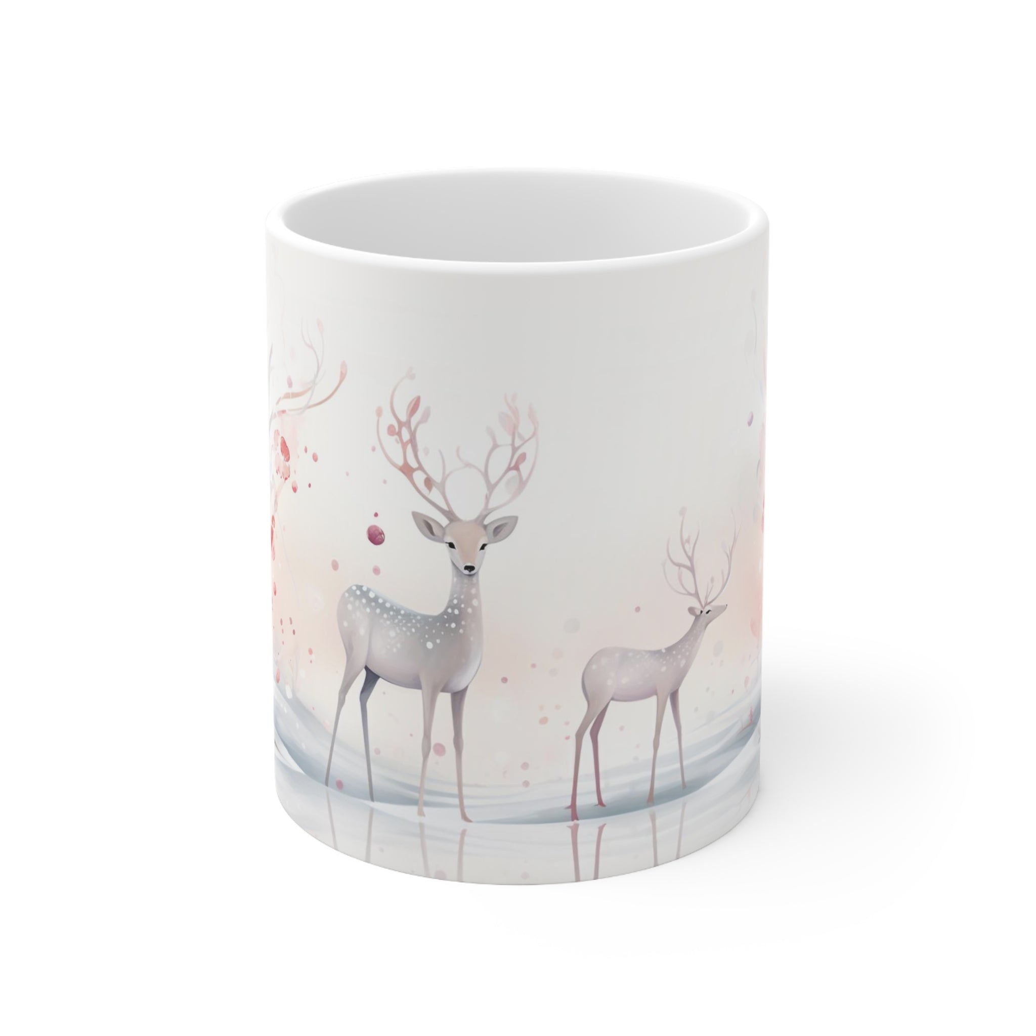 Winter Christmas Deer Coffee 11oz Mug