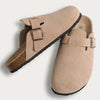 Suede Cork Mules