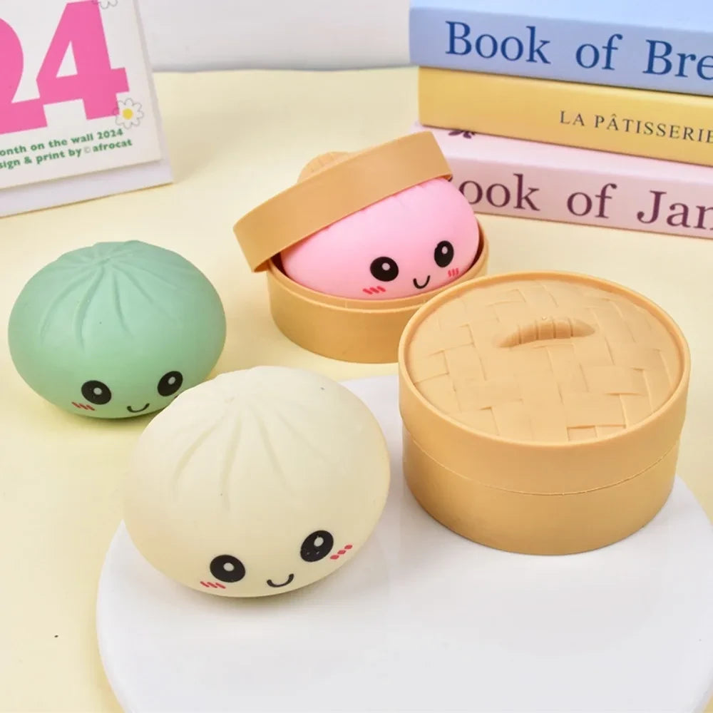 Colorful Dumpling Squishy Toy
