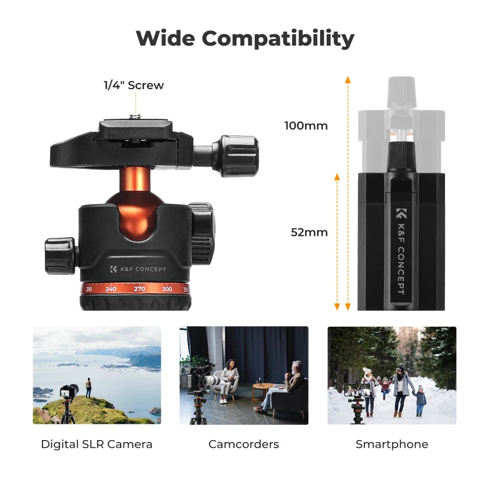 Lightweight Travel Camera Tripod