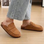 Suede Cork Mules