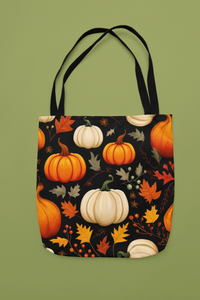 Autumn Leaves and Pumpkins Digital Download Seamless Pattern