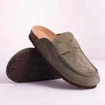 Suede Cork Mules