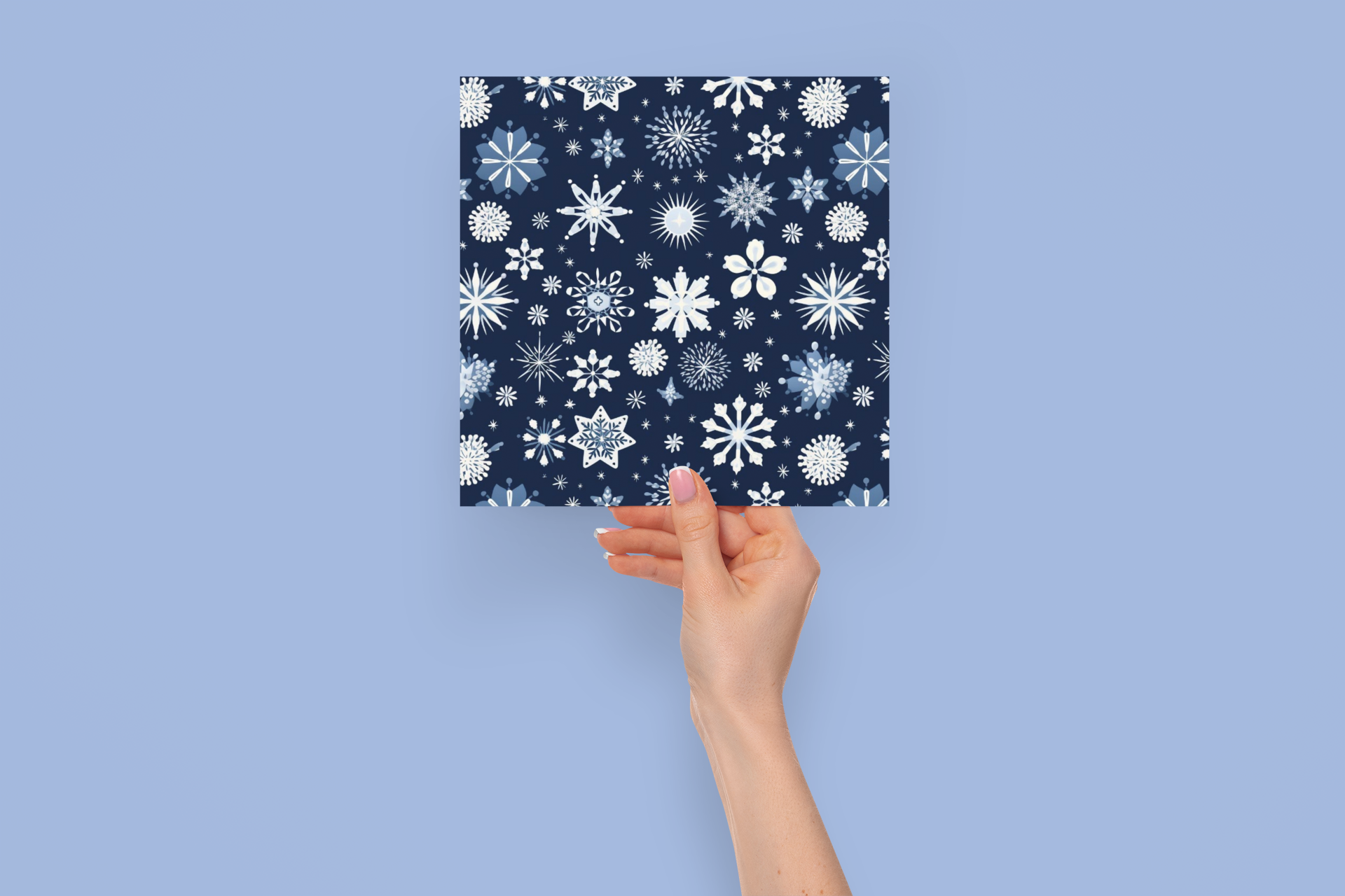 Winter Snowflakes Seamless Pattern