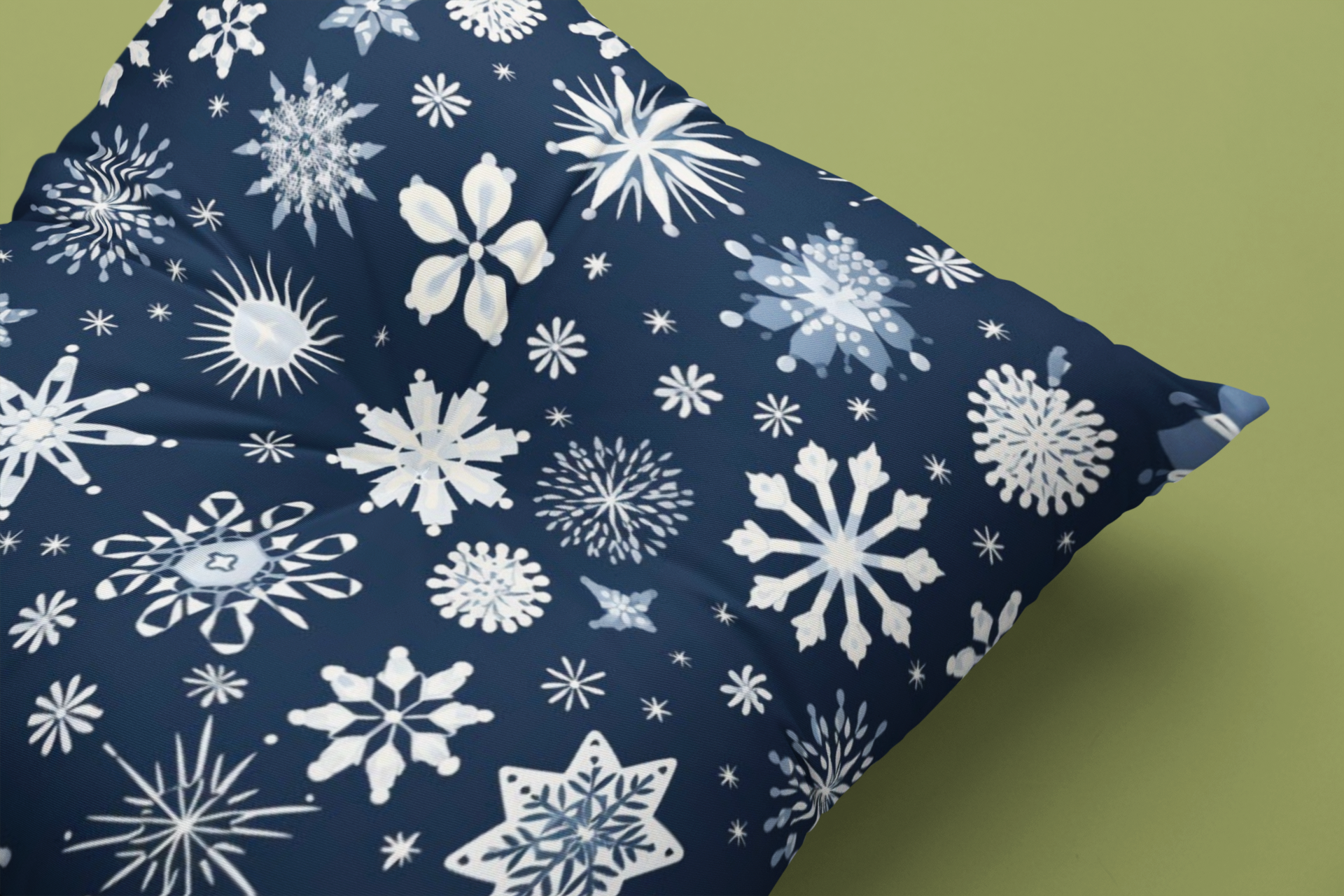 Winter Snowflakes Seamless Pattern