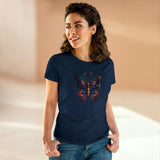 Whimsical Flutter Women's Hand Painted Butterfly Cotton Tee