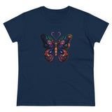 Whimsical Flutter Women's Hand Painted Butterfly Cotton Tee