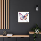 A Dance of Colors Vibrant Butterfly Watercolor Art Print on Gallery Canvas