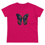 Whimsical Flutter Women's Hand Painted Butterfly Cotton Tee