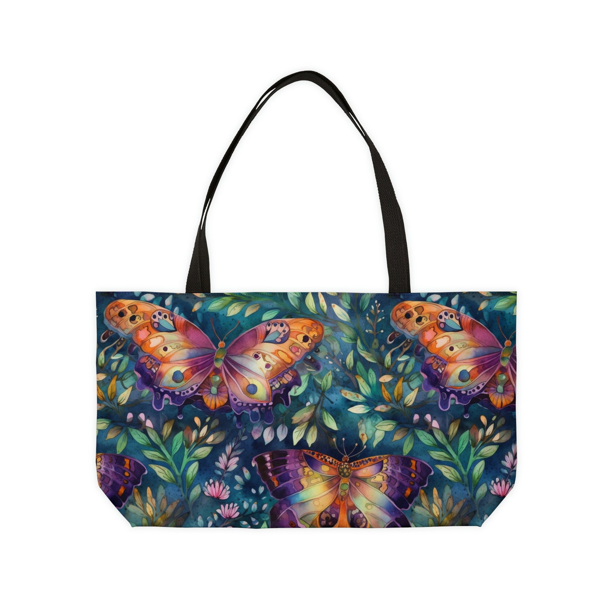 Whimsical Wings One-of-a-Kind Watercolor Design Weekender Tote Bag
