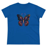 Whimsical Flutter Women's Hand Painted Butterfly Cotton Tee