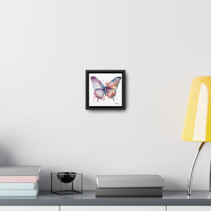 A Dance of Colors Vibrant Butterfly Watercolor Art Print on Gallery Canvas